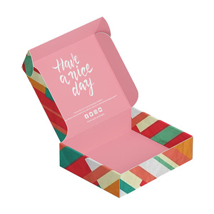 Printing Foldable Cardboard Christmas Paper Box Folding Corrugated Paper Boxes Recycled Box For Candles