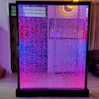 Panneau décoratif mural/sol en acrylique LED découpé au laser, design contemporain, effet bulles d'eau, taille personnalisable pour la pièce