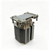 Refroidisseur de processeur de serveur haute performance 280W avec 6 caloducs en cuivre, dissipateur thermique LGA SP3 4U, base en cuivre, ailettes en aluminium, ventilateur 90x90x25mm
