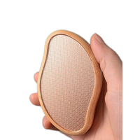 Nouvel Outil de Pédicure Écologique en Verre et Bambou, Râpe à Pieds Lisse et Tendance, Dissolvant de Callosités Portable, Pierre de Soin des Pieds Shenzhen