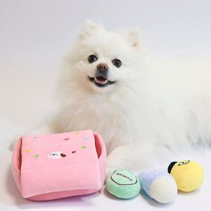 Custom High Quality New <strong>Pet</strong> <strong>Toys</strong> Cute Bite Resistance Cosmetics Snack <strong>Pocket</strong> Hide Food Squeaky Plush Chew <strong>Toy</strong> for Dog - Product Image 6