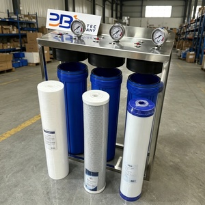 Sistema di Filtrazione Acqua BB a 3 Stadi da 20 Pollici con Supporto in Acciaio Inox 304 e Manometro per Acqua Potabile Domestica, Venduto in Australia - Product Image 3