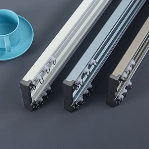 <span class=keywords><strong>Rideau</strong></span> de <span class=keywords><strong>douche</strong></span> coulissant, couverture de scellage, Design de décoration intérieure, piste de <span class=keywords><strong>rideau</strong></span> de <span class=keywords><strong>douche</strong></span> à Double couche, Rails en alliage, tringle de <span class=keywords><strong>plafond</strong></span> - Product Image 3