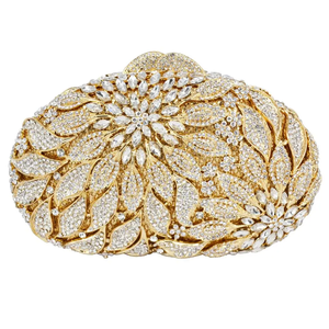 Pochette de soirée élégante <span class=keywords><strong>pour</strong></span> femme, ornée de cristaux et de strass, en forme de robe de mariée, idéale <span class=keywords><strong>pour</strong></span> les dîners et les mariages – Vente flash - Product Image 1