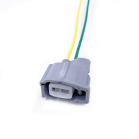 Arnés de cables de conector hembra EV6 de 2 pines para inyectores diésel bomba de combustible 6189-0611