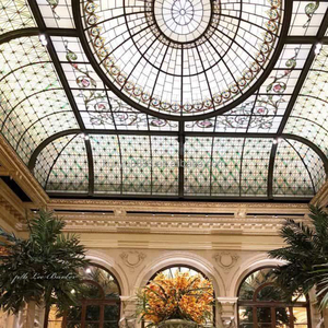 Dôme en vitrail massif personnalisé directement de l'usine pour la décoration de plafond, de toit et de skyline, éclairage pour hôtel/villa - Product Image 5
