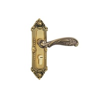Suministro de material de aleación de aluminio Cerradura de puerta de panel con llave Inserto de acero inoxidable Cerradura de panel residencial de hotel Cerradura de manija