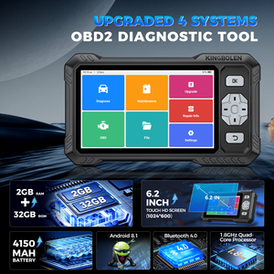 EU Warehouse Kingbolen S608 Four System Car <b>Tool</b> OBD2 Bidirectional Engine ABS SRS at <b>Tool</b> - Product Image 2