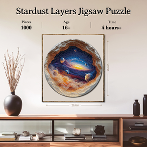 Puzzle artistique Cosmic Stardust, 1000 pièces, puzzle en papier imbriquées pour décoration moderne - Product Image 4