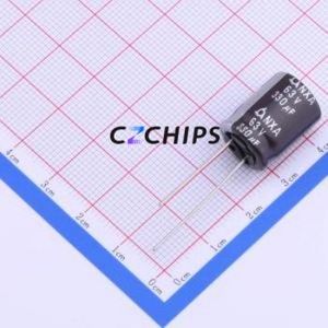 Condensador Electrolítico de Aluminio NXA 63V330 M 12.5*16 de Orificio Pasante, D12.5xL16mm 330uF 20% 63V 1.15A-100kHz - Product Image 1