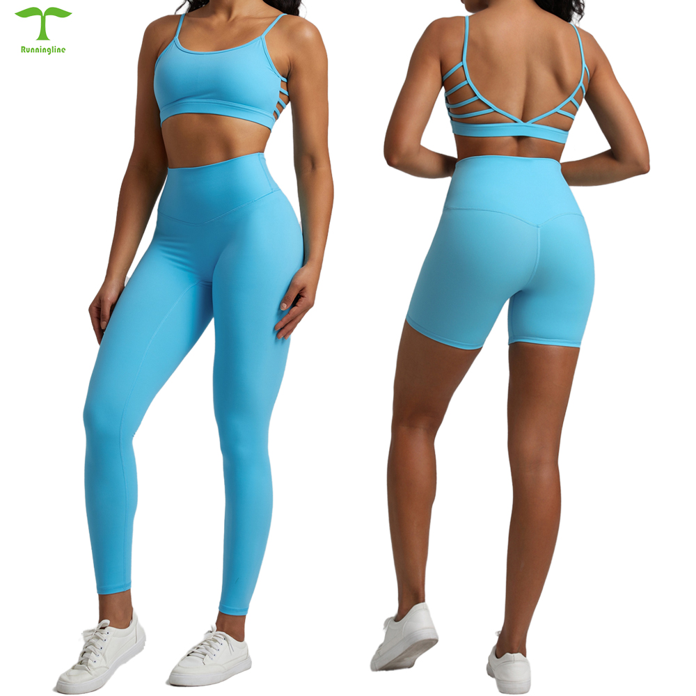 Exquisite Yoga Stylish Back Design Activewear Sportswear Stretch Strappy Fitness Sports Top Sexy Sport Bra
