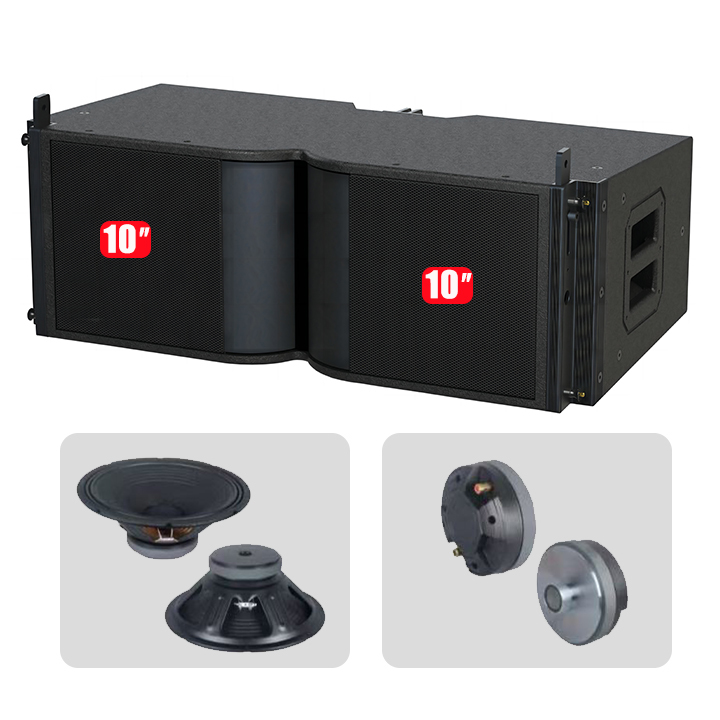 2026 Hot-selling Professional <strong>Outdoor</strong> Concert 2-Way Line Array Sound System Dual 10 Inch Passive <strong>Speakers</strong> 5000W Durable