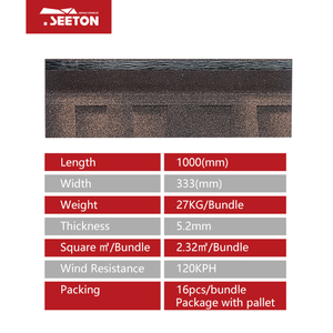 <span class=keywords><strong>Bardeaux</strong></span> <span class=keywords><strong>d</strong></span>'<span class=keywords><strong>asphalte</strong></span> laminés Écorce <span class=keywords><strong>Brun</strong></span> Saut Couleur - Product Image 2