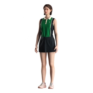 Polo sans manches pour femme, coupe ajustée, séchage rapide, matière respirante, idéal pour les sports de plein air et les voyages - Product Image 2