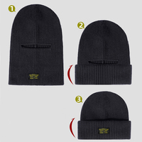 Bonnet thermique coupe-vent double usage OEM avec lettres, unisexe, pour l'hiver et l'automne, idéal pour le voyage, la pêche, le cyclisme, cagoule