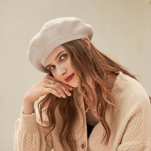 Venta al por mayor China <span class=keywords><strong>2023</strong></span> nueva moda señoras boina sombrero para mujer elegante boina sombrero - Product Image 1