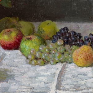 Reproduction de niveau muséale du tableau de Claude Monet « Nature morte aux fleurs et aux fruits », impression haute résolution 300 dpi, écologique et résistante aux UV - Product Image 5