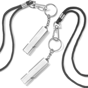 Silbato de supervivencia de emergencia de seguridad personal portátil para mujeres y niños con cordón de hebilla colgante - Product Image 2