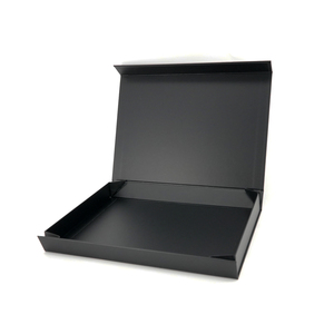 Caja <span class=keywords><strong>de</strong></span> Regalo Magnética Personalizada para Bufandas <span class=keywords><strong>de</strong></span> Lujo, Caja Negra con Tapas Magnéticas, Cajas <span class=keywords><strong>de</strong></span> Regalo Magnéticas <span class=keywords><strong>Negras</strong></span> - Product Image 1