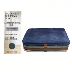Cuccia per Animali Domestici in Spugna Blu Scuro 5cm, Dimensioni 80*120*5CM, Letti Comodi per Animali - Product Image 2