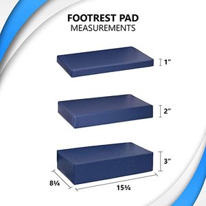 כיסא גלגלים רגל שאר Extender הרמת כרית-רגל כרית מגן מאבטחת בקלות עם שחרור מהיר רצועה - Product Image 4