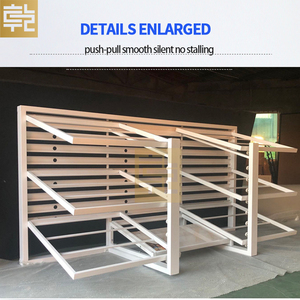 Nhà máy tùy chỉnh miễn phí đứng sàn gỗ Rack hiển thị đứng sàn gỗ showroom hiển thị cho <span class=keywords><strong>Laminate</strong></span> Vinyl tấm ván SPC sàn - Product Image 4