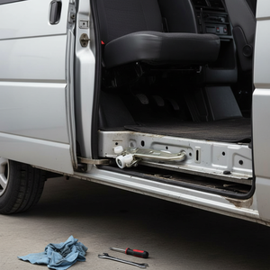 VW Transporter T4 Guide de rouleau de charnière bas gauche pour porte coulissante Nouvel état 701843405B - Product Image 3