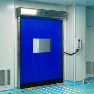 Système de fermeture à glissière PVC <span class=keywords><strong>Porte</strong></span> rapide industrielle Excellente performance d'étanchéité Servomoteur Radar activé pour usine pharmaceutique - Product Image 1
