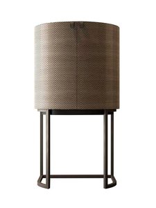Minimalist Luxury Wine Cabinet with Curved Body and <b>Metal</b> Support for Contemporary Residential Q Are You Trading Company or Q - Product Image 4