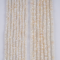 Perles naturelles en gros 3-3.5mm bouton brins de perles-Remise en gros 100pcs