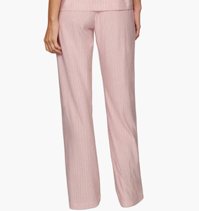 Elegante Pigiama con Elastico in Vita, Stampa Personalizzata a Righe, Leggero e Morbido, Logo Frontale, Set con Canotta per Donna, Abbigliamento da Casa - Product Image 4