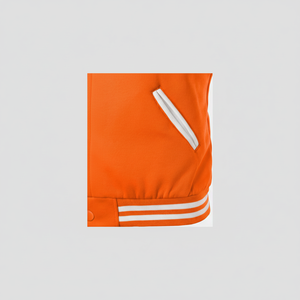 เสื้อแจ็คเก็ตเบสบอลแวนวาร์ซิตี้ผ้าแคนวาสแขนยาวสไตล์ไฮสตรีทสำหรับผู้ชาย ระบายอากาศได้ดี กันลม แห้งเร็ว รับบริการ OEM - Product Image 1