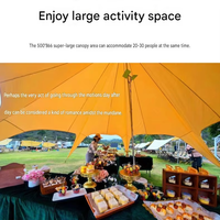 Toldo de camping Cloud Top Three Peaks Butterfly Canopy, grande, de doble pico, impermeable, con protección solar UPF50+, para acampar al aire libre.