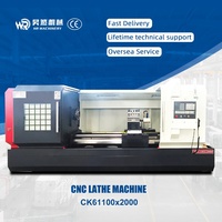 Torno CNC de Cama Plana CK61100, Torno Horizontal de un Solo Husillo para Metal con Sistema de Control GSK