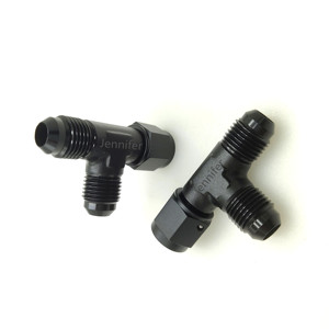 Lega di alluminio Billet nera an10-10 (10AN) a 2 x An10 (10AN) giunzione a 3 vie T Block Flare femmina adattatore maschio un raccordo fule - Product Image 5