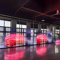 Écran LED en maille transparente pour publicité vidéo, personnalisable en couleur et en taille, pour intérieur, fabriqué en usine
