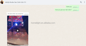 ม่านไฟเบอร์ออปติกสีขาวอบอุ่นสำหรับงานแต่งงาน ม่านดาวสองชั้น ทนไฟ สำหรับติดเพดานและผนัง - Product Image 5