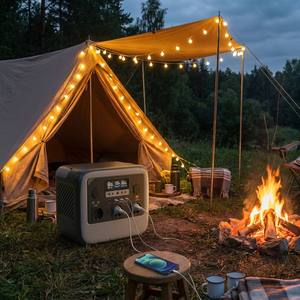 Générateur solaire portable C1200, station de batterie 1200W, 3500+ cycles, onde sinusoïdale pure pour le camping, alimentation hors réseau - Product Image 5