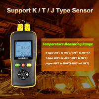 Termometer Termokopel Tipe K Portabel Pengukur Suhu Digital dengan Probe Tipe J T