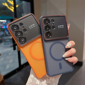 เคสโทรศัพท์แม่เหล็กแบบด้านกึ่งโปร่งแสงสำหรับเลนส์กล้อง สำหรับ Samsung S26 S24 S25 Ultra รองรับการชาร์จไร้สาย ป้องกันการกระแทก - Product Image 1