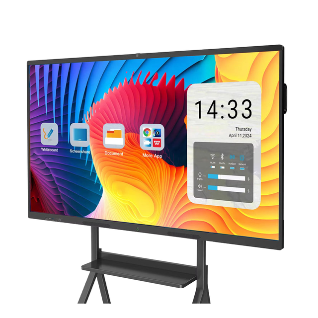 55'' Smart Board 4K UHD Interactive Touchscreen Whiteboard Android 8+128GB Wireless Smartboard for Classroom Home Office Studio