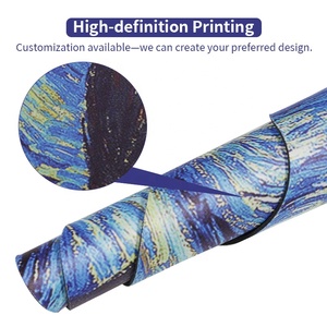 Alfombrilla de Ratón Personalizada con Reposamuñecas, Alfombrilla de Ratón para Juegos, Alfombrilla de Goma Plana con Pinturas Postimpressionistas de Van Gogh para Oficina - Product Image 5