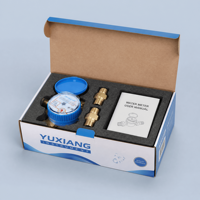 Single Jet Water Meter DN15mm Brass Copper Mechanical Flow Meter