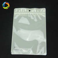 Sacs en plastique transparents refermables biodégradables imprimés sur mesure 16x24cm, sacs en plastique à fermeture éclair pour l'emballage alimentaire