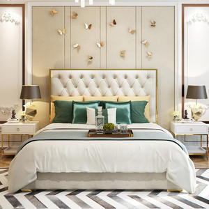 Ensemble de meubles de chambre à coucher de luxe au design moderne, prix abordable, lit avec fonction de rangement - Product Image 2