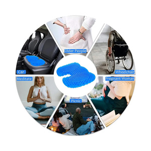 Cojín ortopédico de gel para asiento, cojín refrescante de verano para escritorio, almohadilla antideslizante para silla de oficina, cojín de gel de huevo para alivio del dolor - Product Image 5