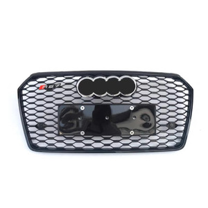 Grille de calandre en nid d'abeille noire brillante style RS7 pour A7 2016-2018, état neuf, en ABS, modification RS7, grille en nid d'abeille ABS - Product Image 6