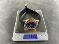 Montre mécanique étanche de qualité supérieure 40 mm, mouvement DDF factory 330, cadran 5167 luue, montre de plongée, bracelet bleu foncé, 193 g
