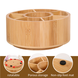 공장 뜨거운 판매 내구성 대나무 회전 펜 홀더 휴대용 디자인 사무실 주최자 - Product Image 2