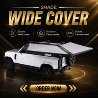 ADA OVERLAND Auvent latéral de voiture 200 cm 270 degrés, coque ABS pour 4x4 SUV, camping tout-terrain, imperméable, résistant aux UV, éclairage LED